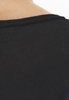 Bayan Siyah Bot Yaka Triko Kazak