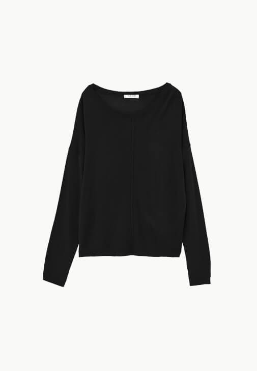 Triko Kazak ve Wide-Leg Pantolon Kombini