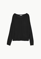 Bayan Siyah Bot Yaka Triko Kazak