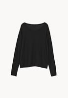 Bayan Siyah Bot Yaka Triko Kazak