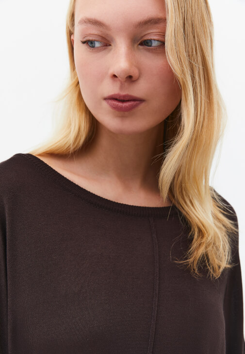 Triko Kazak ve Midi Etek Kombini