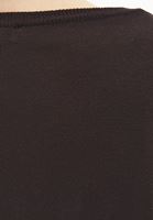 Bayan Kahverengi Bot Yaka Triko Kazak