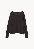 Bayan Kahverengi Bot Yaka Triko Kazak