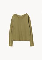 Bayan Yeşil Bot Yaka Triko Kazak