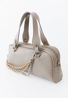 Bayan Krem Aksesuar Detaylı Çanta