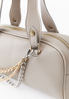 Bayan Krem Aksesuar Detaylı Çanta