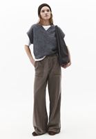 Bayan Gri Wide-Leg Pantolon ( TENCEL™ )