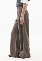 Bayan Gri Wide-Leg Pantolon ( TENCEL™ )