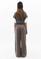 Bayan Gri Wide-Leg Pantolon ( TENCEL™ )