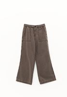 Bayan Gri Wide-Leg Pantolon ( TENCEL™ )