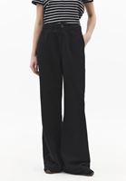 Bayan Siyah Wide-Leg Pantolon ( TENCEL™ )