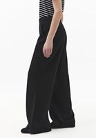 Bayan Siyah Wide-Leg Pantolon ( TENCEL™ )