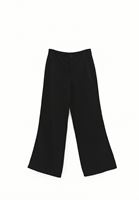 Bayan Siyah Wide-Leg Pantolon ( TENCEL™ )