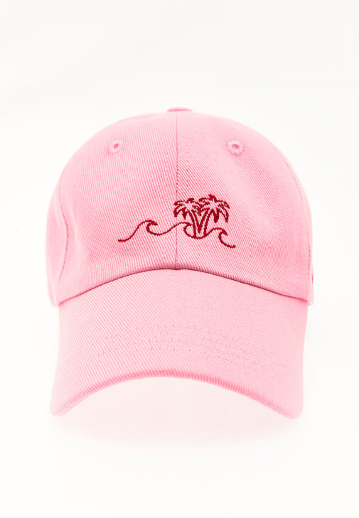Pembe Desenli Cap Şapka