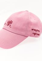 Bayan Pembe Desenli Cap Şapka