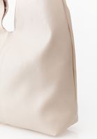 Bayan Krem Askılı Tote Çanta