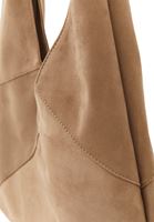 Bayan Bej Askılı Tote Süet Çanta