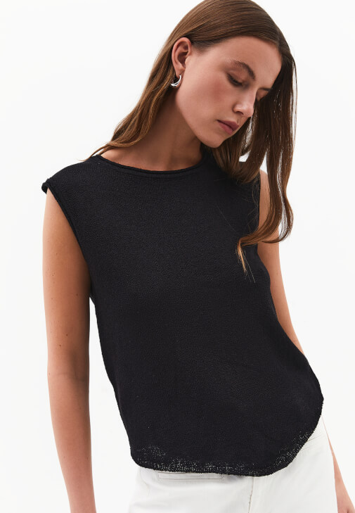 Triko Atlet ve Wide-Leg Pantolon Kombini