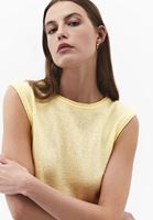 Bayan Sarı Sıfır Yaka Triko Atlet