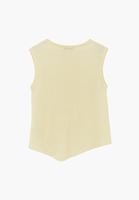 Bayan Sarı Sıfır Yaka Triko Atlet