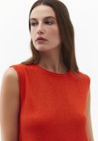 Bayan Turuncu Sıfır Yaka Triko Atlet