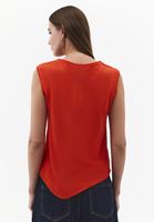 Bayan Turuncu Sıfır Yaka Triko Atlet