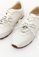 Bayan Krem Bağcıklı Spor Ayakkabı