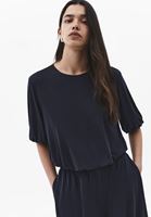 Bayan Siyah Modal Balon Kollu Tişört