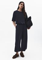 Bayan Siyah Modal Balon Kollu Tişört