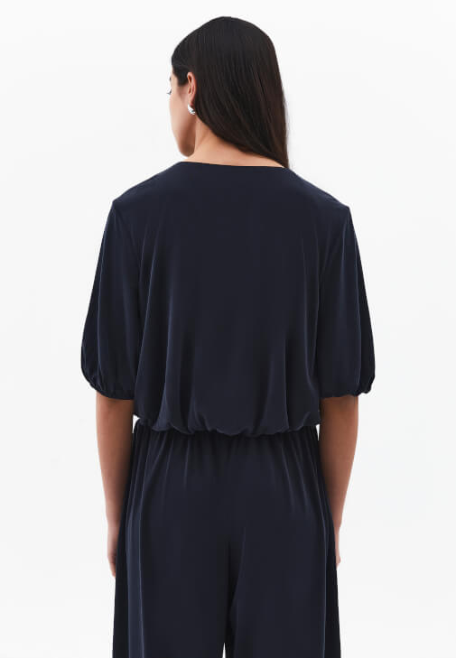 Balon Kollu Tişört ve Pantolon Kombini