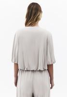 Bayan Bej Modal Balon Kollu Tişört