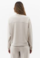 Bayan Bej Modal Sıfır Yaka Sweatshirt