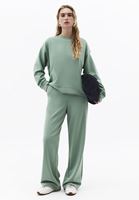 Bayan Yeşil Modal Sıfır Yaka Sweatshirt