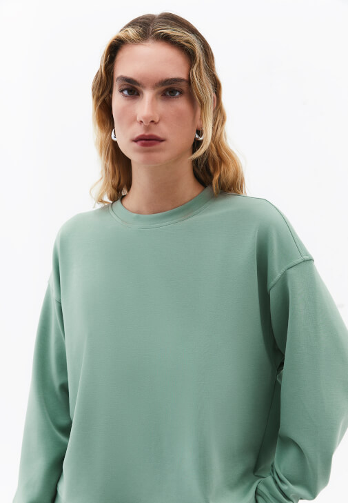 Modal Sweatshirt ve Modal Pantolon Kombini