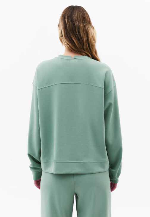 Modal Sweatshirt ve Modal Pantolon Kombini