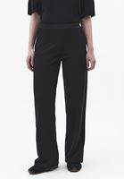 Bayan Siyah Modal Straight-Fit Pantolon