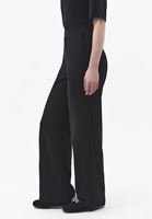 Bayan Siyah Modal Straight-Fit Pantolon