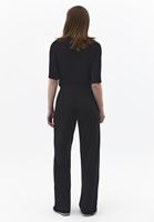 Bayan Siyah Modal Straight-Fit Pantolon