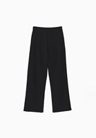 Bayan Siyah Modal Straight-Fit Pantolon