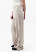 Bayan Bej Modal Straight-Fit Pantolon