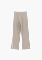 Bayan Bej Modal Straight-Fit Pantolon