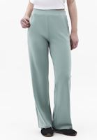 Bayan Yeşil Modal Straight-Fit Pantolon