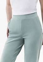 Bayan Yeşil Modal Straight-Fit Pantolon