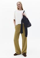 Bayan Yeşil Modal Straight-Fit Pantolon