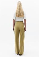 Bayan Yeşil Modal Straight-Fit Pantolon