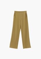 Bayan Yeşil Modal Straight-Fit Pantolon