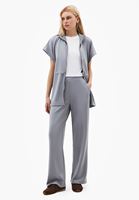 Bayan Gri Modal Straight-Fit Pantolon