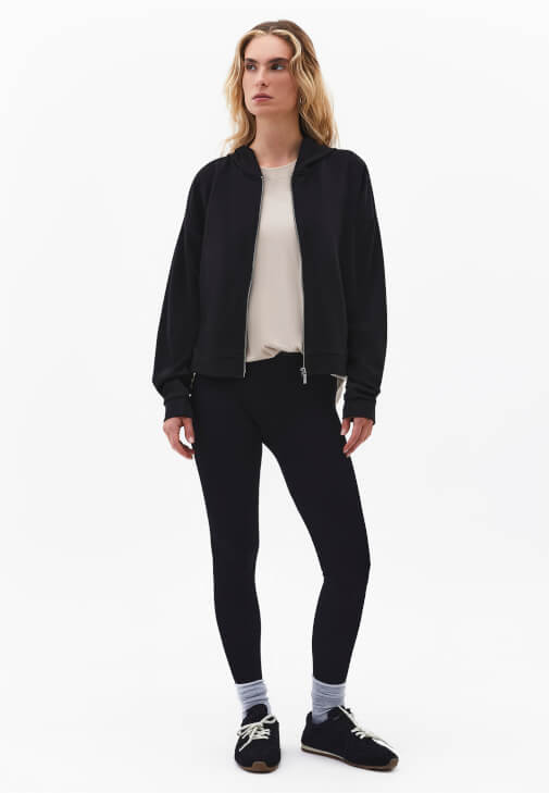  Modal Sweatshirt ve Seamless Tayt Kombini