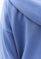Bayan Mavi Modal Fermuarlı Sweatshirt