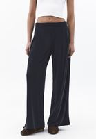 Bayan Siyah Modal Wide-Leg Pantolon